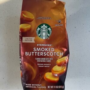 Starbucks Smoked Butterscotch Ground Coffee 11 oz Limited Edition